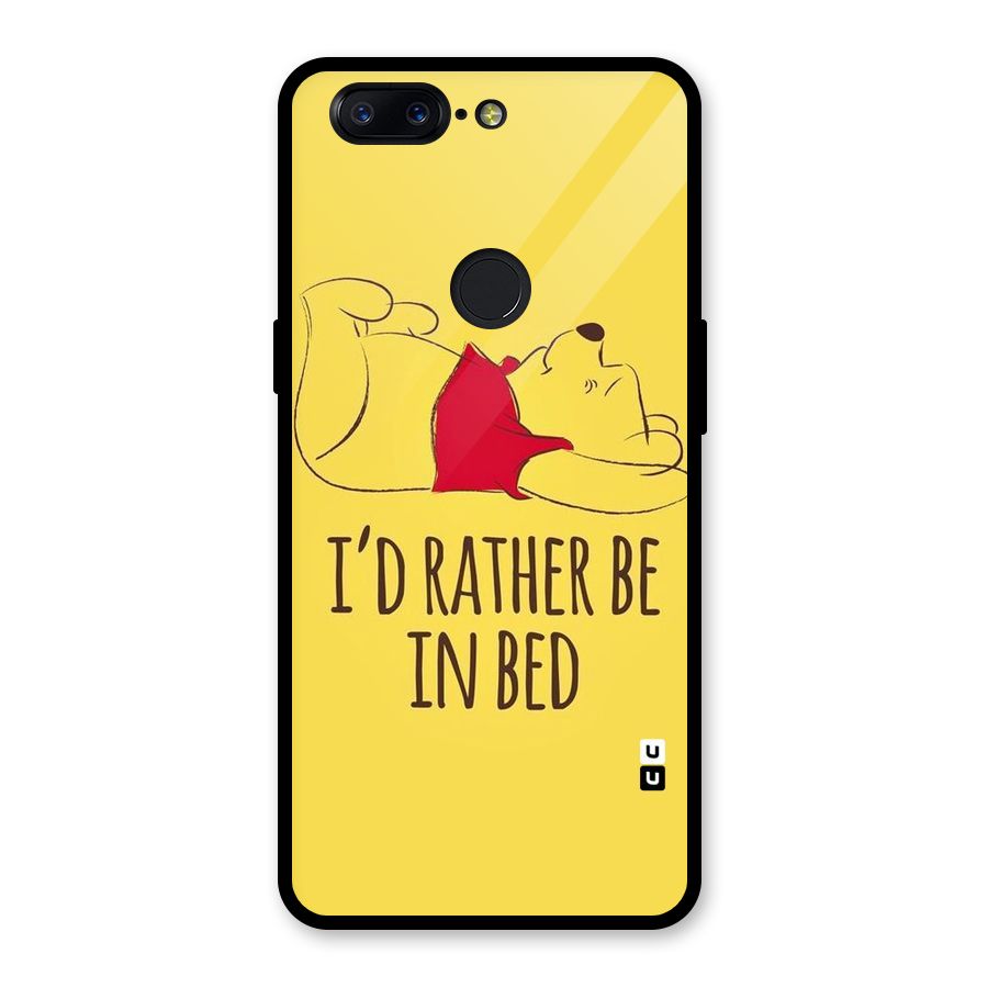Rather Be In Bed Glass Back Case for OnePlus 5T