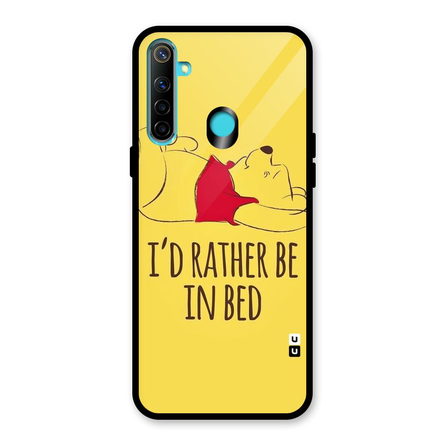 Rather Be In Bed Glass Back Case for Realme Narzo 10
