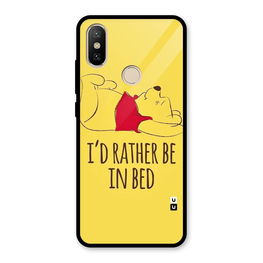 Rather Be In Bed Glass Back Case for Redmi A2