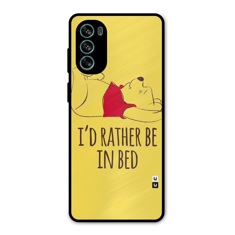 Rather Be In Bed Metal Back Case for Moto G62