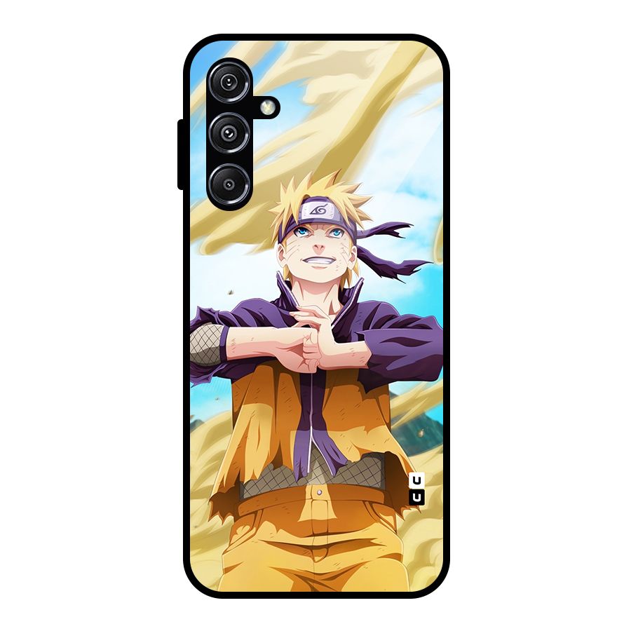 Ready Naruto Glass Back Case for Galaxy M34 5G