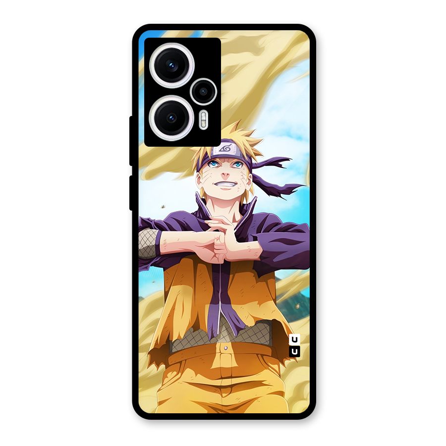 Ready Naruto Glass Back Case for Poco F5