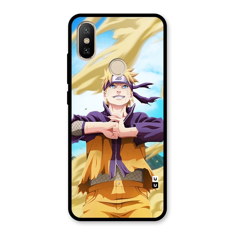 Ready Naruto Glass Back Case for Redmi A2