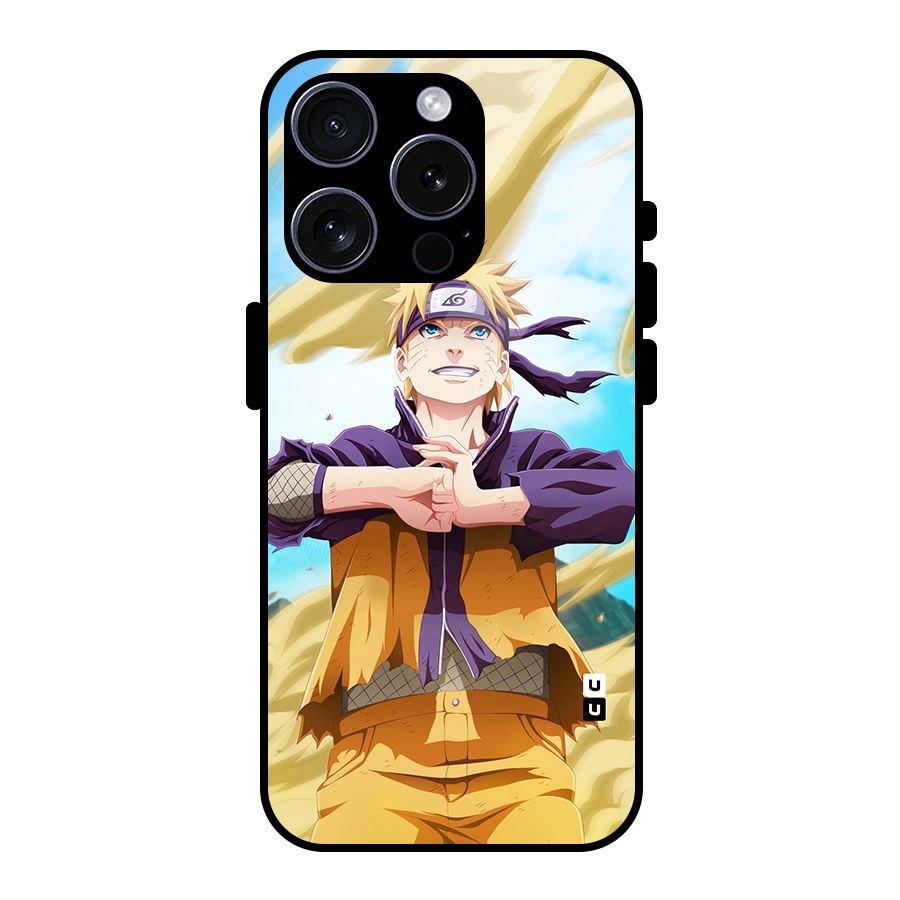 Ready Naruto Glass Back Case for iPhone 15 Pro