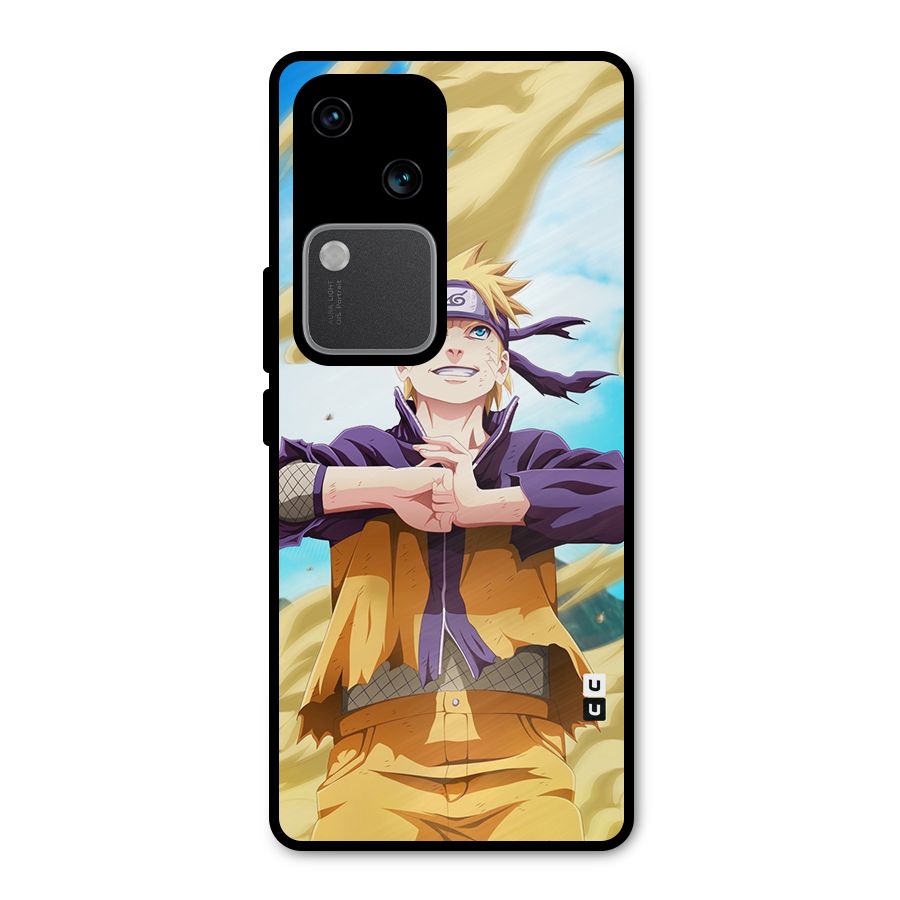 Ready Naruto Metal Back Case for Vivo V30 Pro