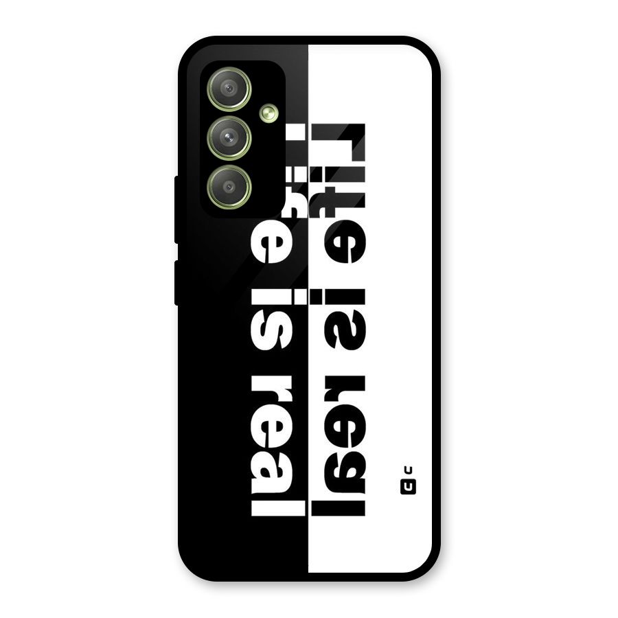 Real Life Glass Back Case for Galaxy A54