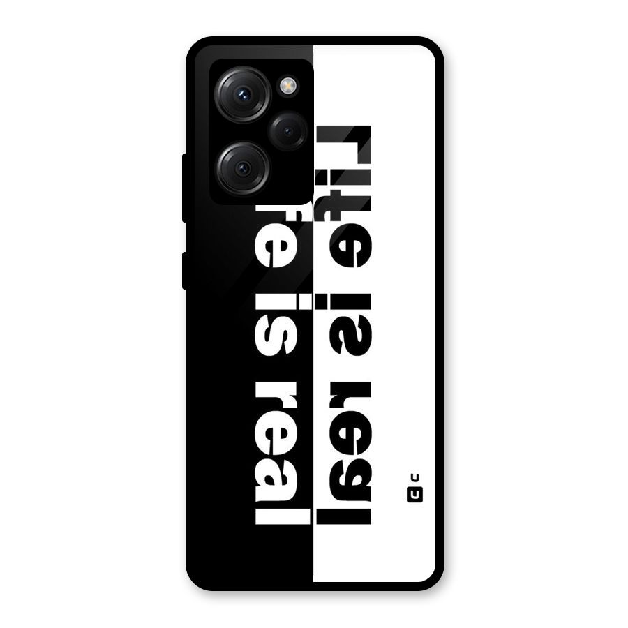 Real Life Glass Back Case for Poco X5 Pro