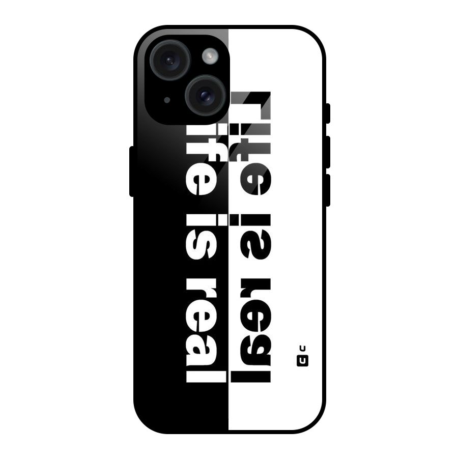 Real Life Glass Back Case for iPhone 15