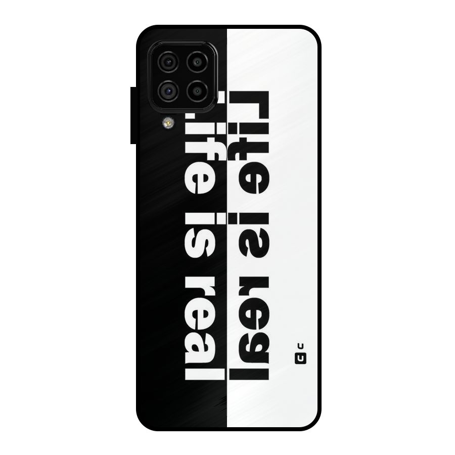 Real Life Metal Back Case for Galaxy A22 4G