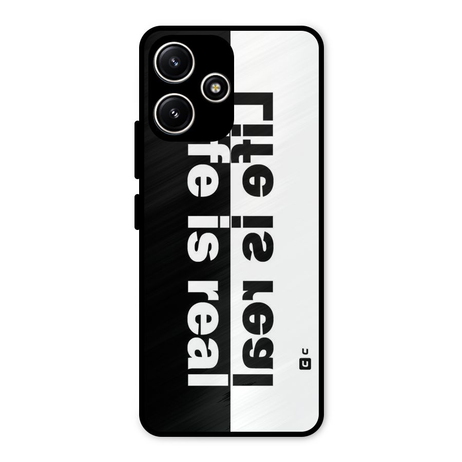 Real Life Metal Back Case for Poco M6 Pro