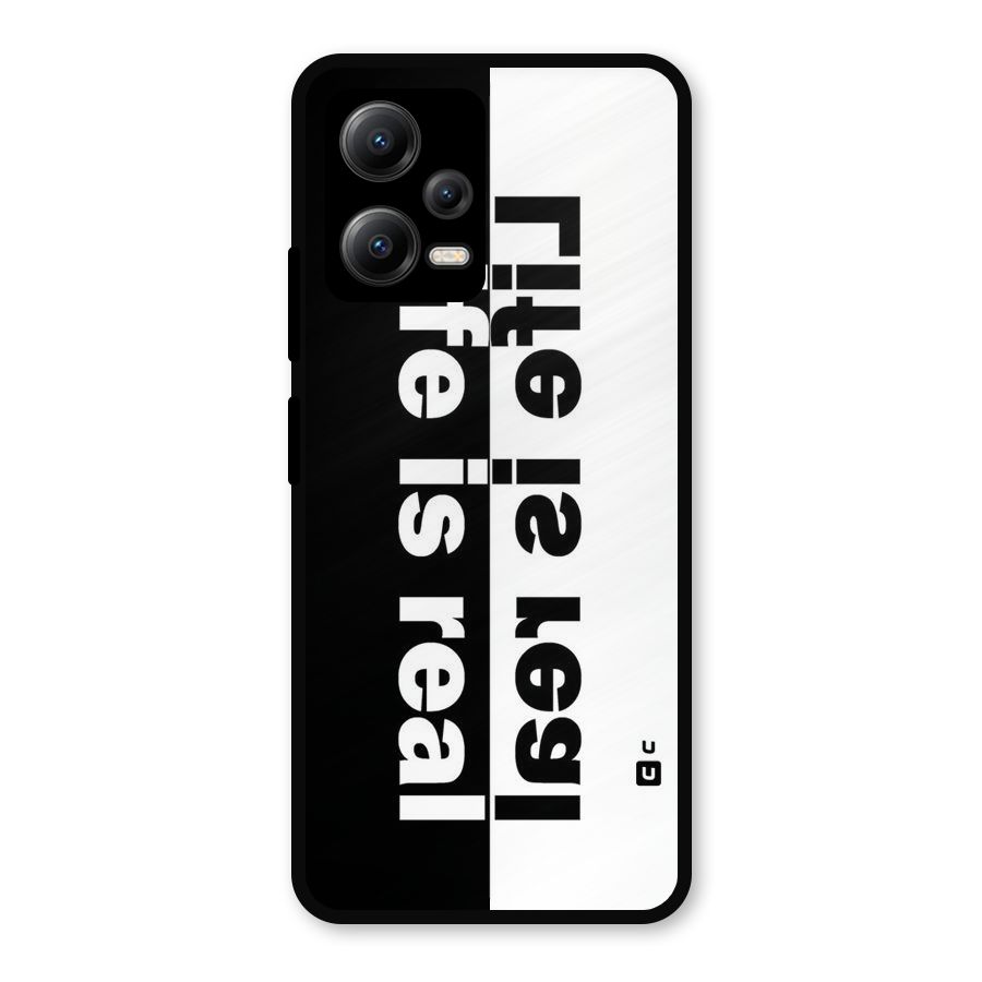 Real Life Metal Back Case for Redmi Note 12 5G