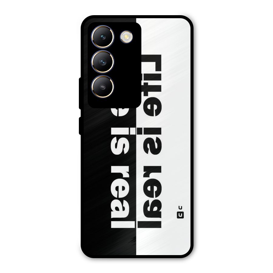 Real Life Metal Back Case for Vivo T3 5G