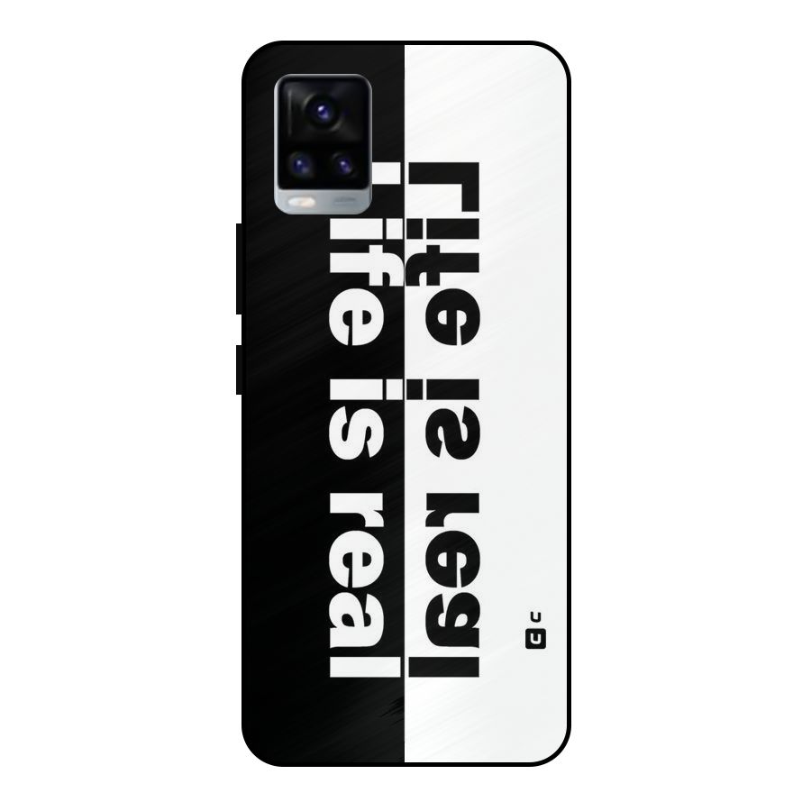 Real Life Metal Back Case for Vivo V20 2021
