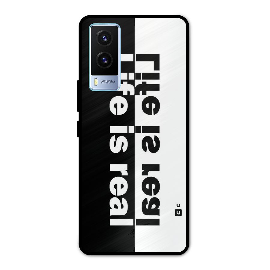 Real Life Metal Back Case for Vivo V21e 5G