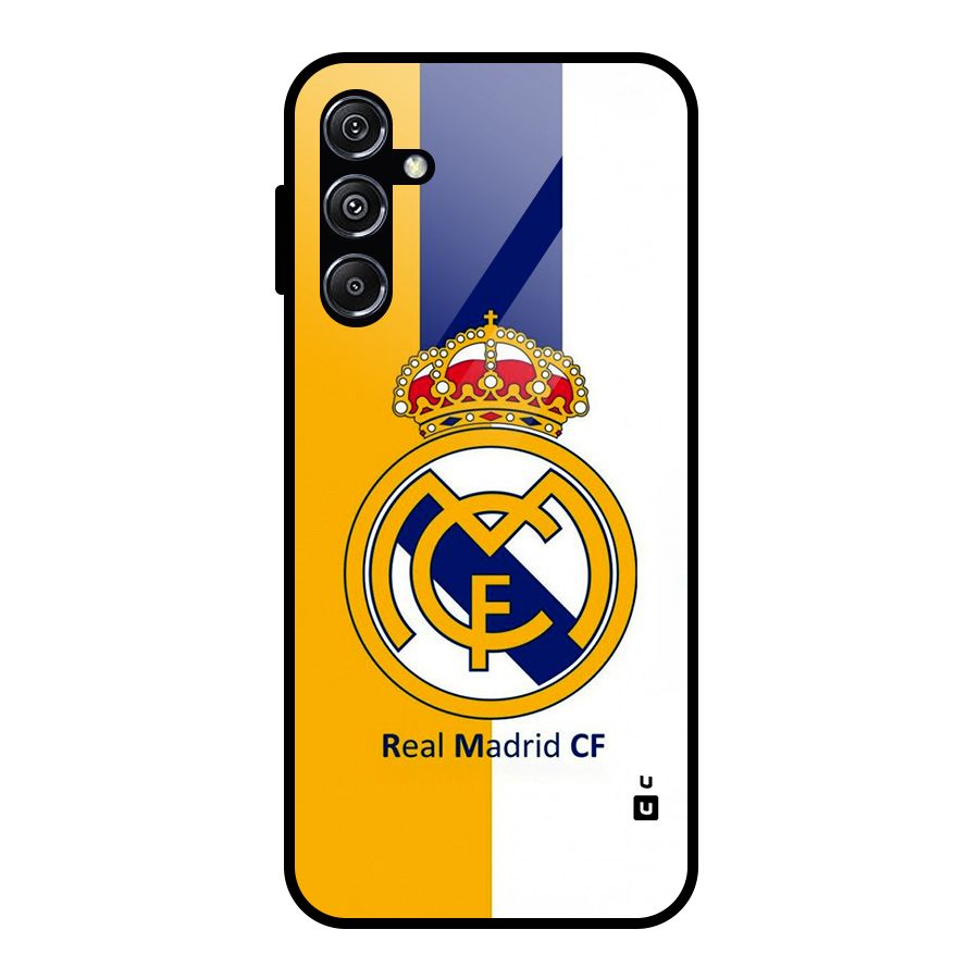 Real Madrid Glass Back Case for Galaxy M34 5G