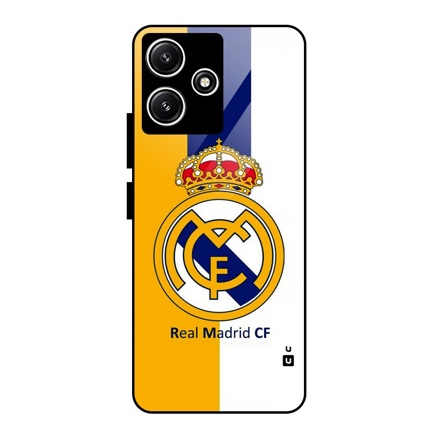 Real Madrid Glass Back Case for Redmi 12 5G
