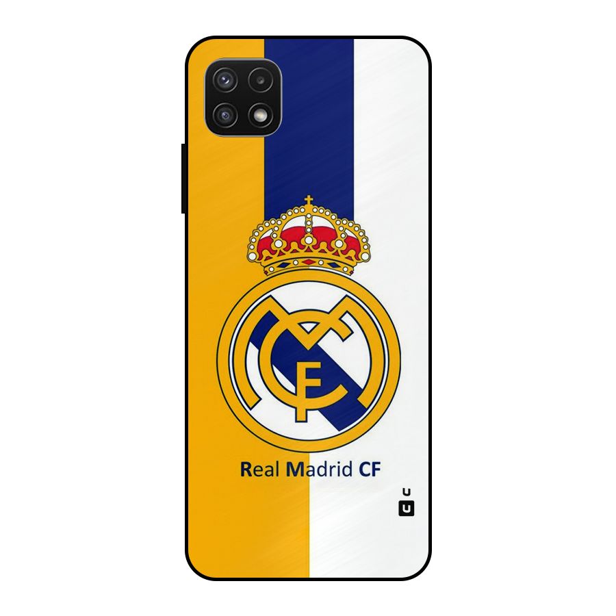 Real Madrid Metal Back Case for Galaxy A22 5G