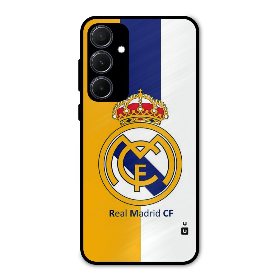 Real Madrid Metal Back Case for Galaxy A35
