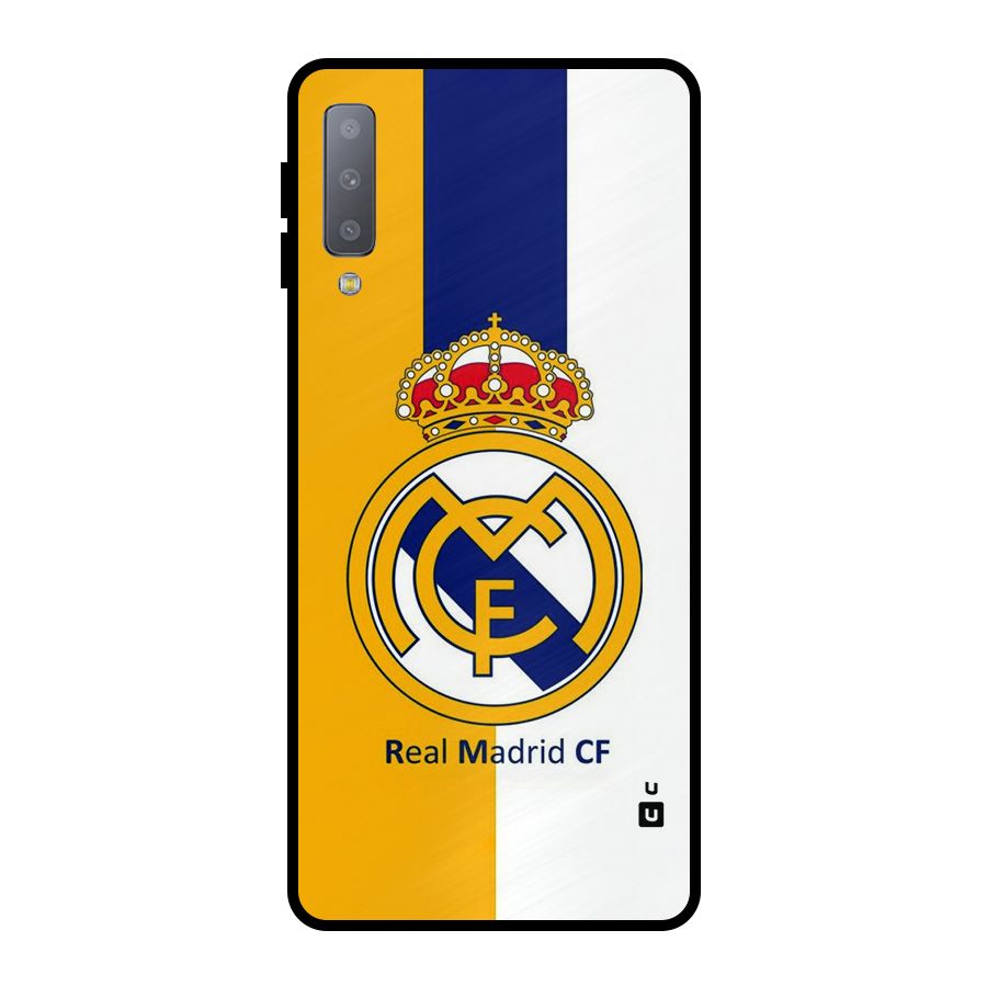 Real Madrid Metal Back Case for Galaxy A7 (2018)