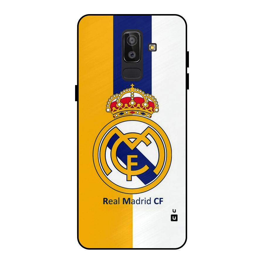 Real Madrid Metal Back Case for Galaxy J8