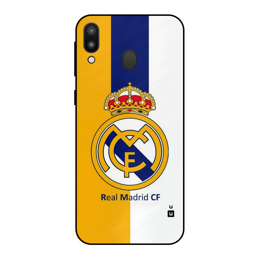 Real Madrid Metal Back Case for Galaxy M20