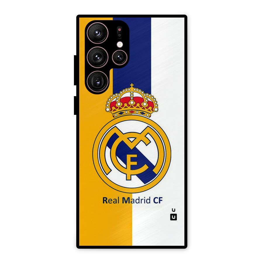 Real Madrid Metal Back Case for Galaxy S22 Ultra 5G