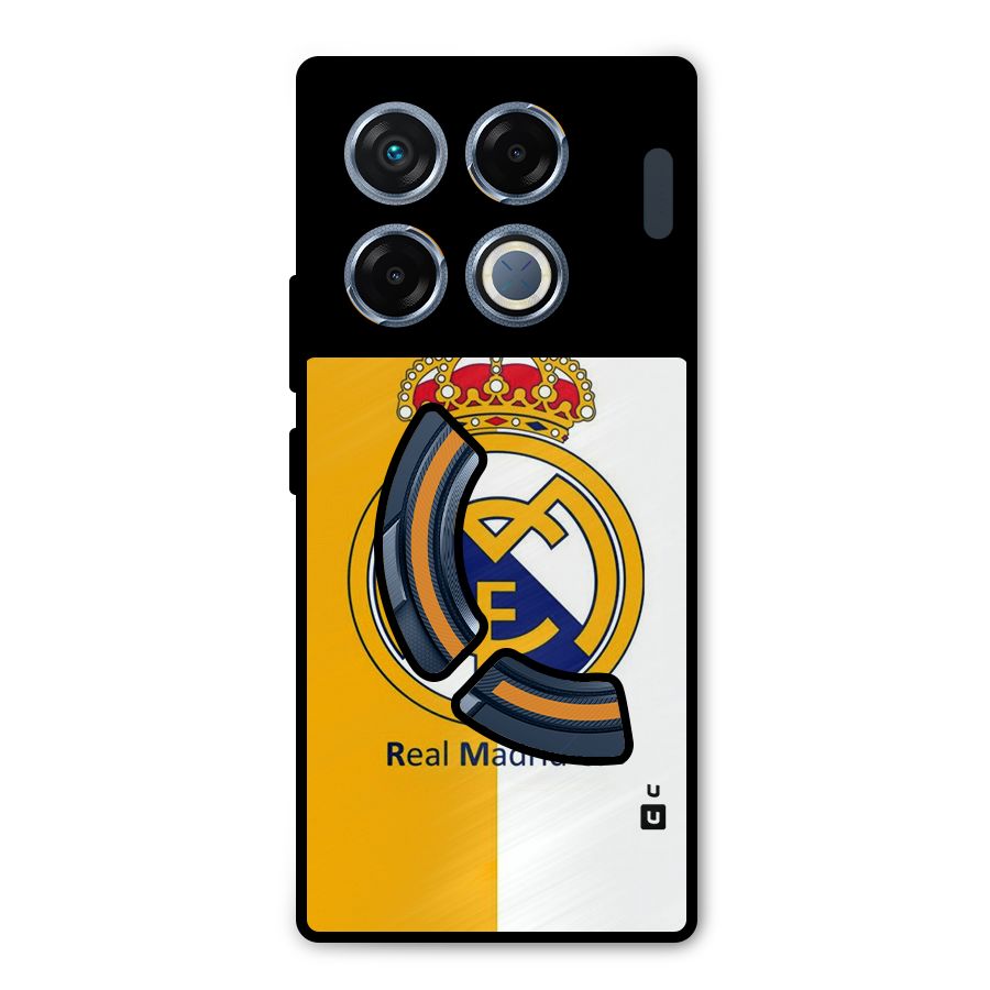 Real Madrid Metal Back Case for Infinix GT 20 Pro