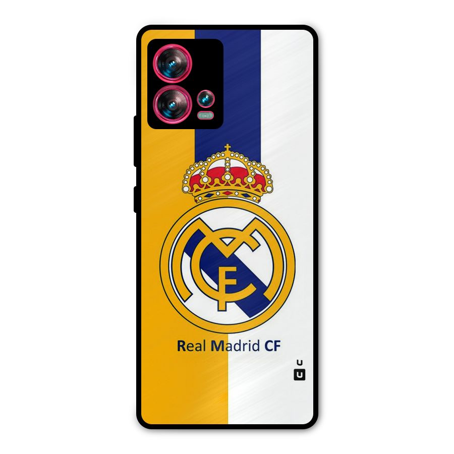 Real Madrid Metal Back Case for Motorola Edge 30 Fusion