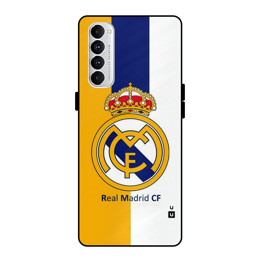 Real Madrid Metal Back Case for Oppo Reno4 Pro