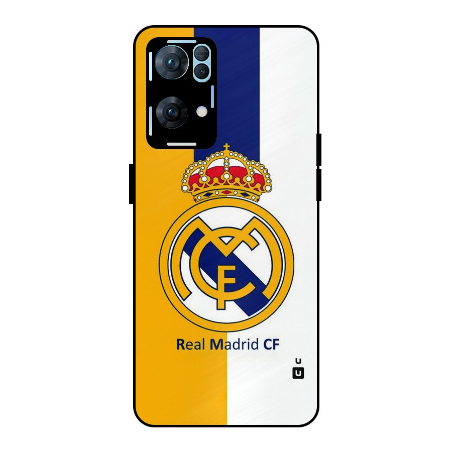 Real Madrid Metal Back Case for Oppo Reno7 Pro 5G
