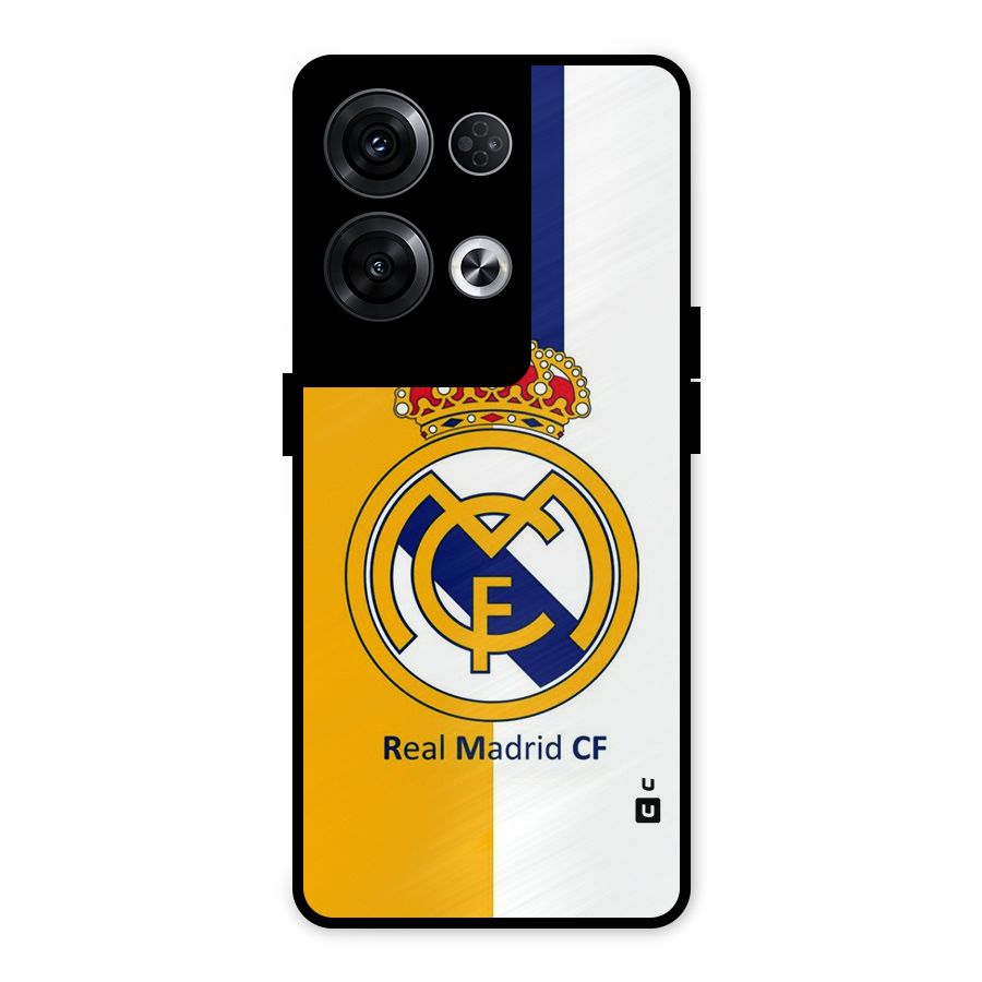 Real Madrid Metal Back Case for Oppo Reno8 Pro 5G