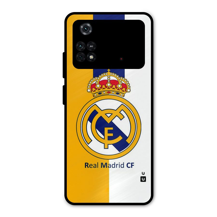 Real Madrid Metal Back Case for Poco M4 Pro 4G