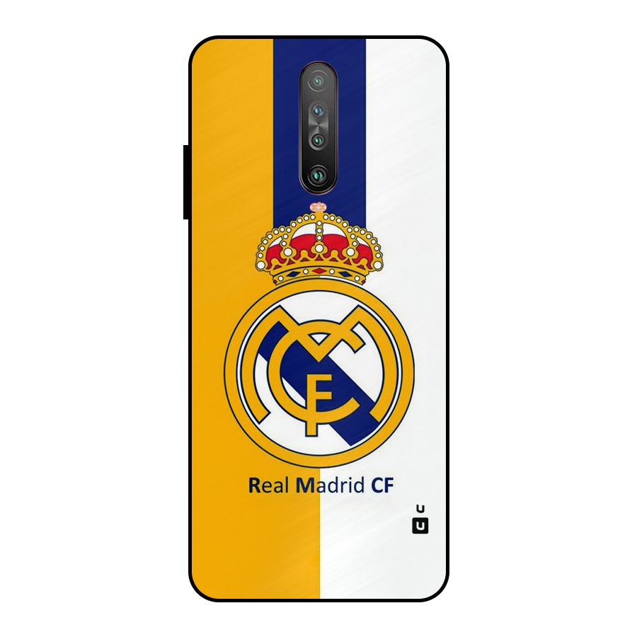 Real Madrid Metal Back Case for Poco X2
