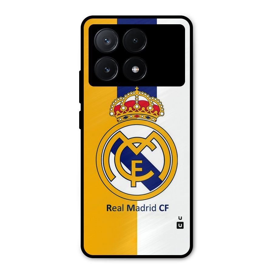 Real Madrid Metal Back Case for Poco X6 Pro