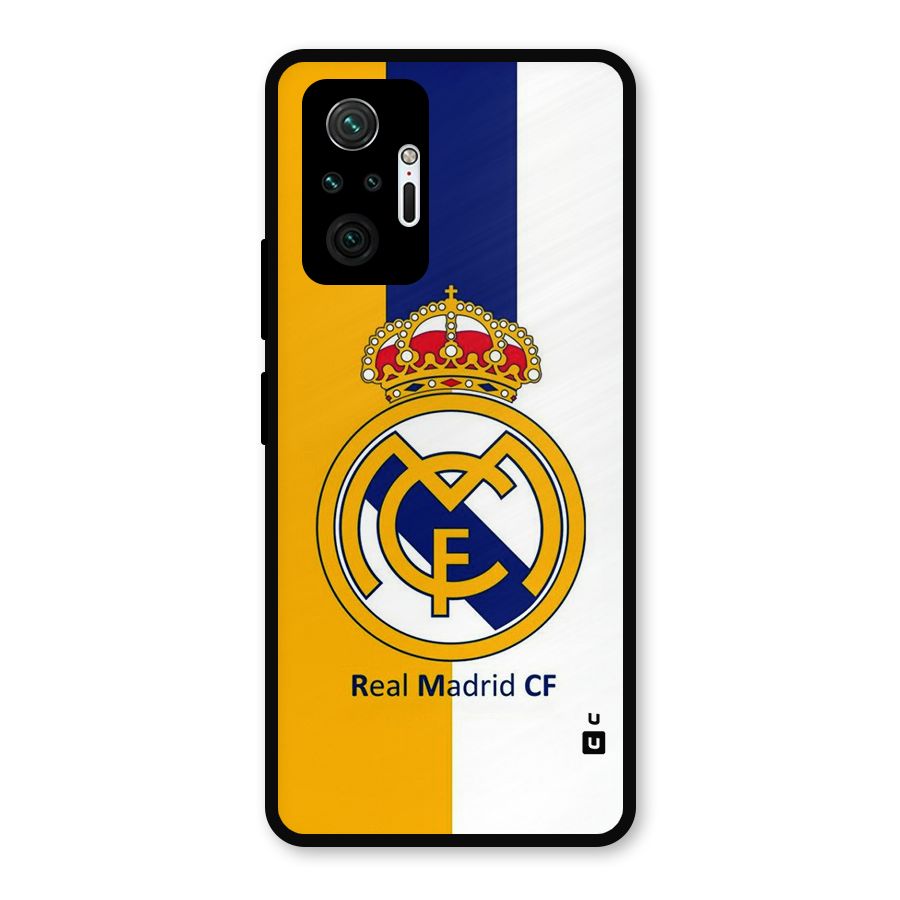 Real Madrid Metal Back Case for Redmi Note 10 Pro Max