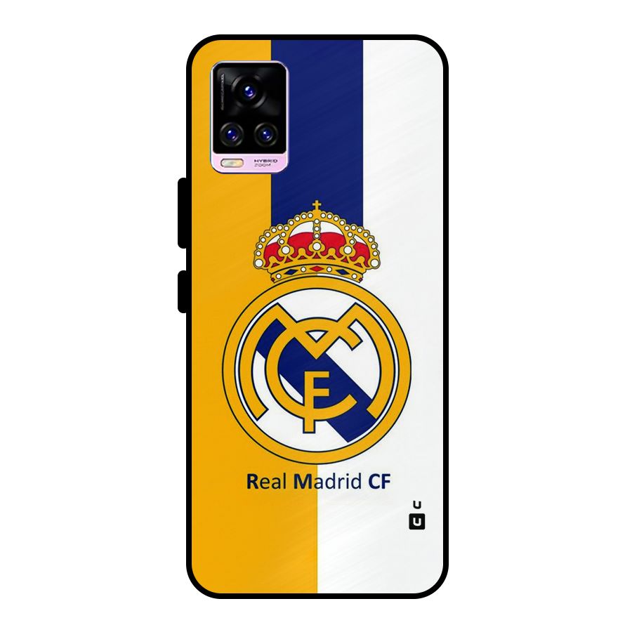 Real Madrid Metal Back Case for Vivo V20 Pro