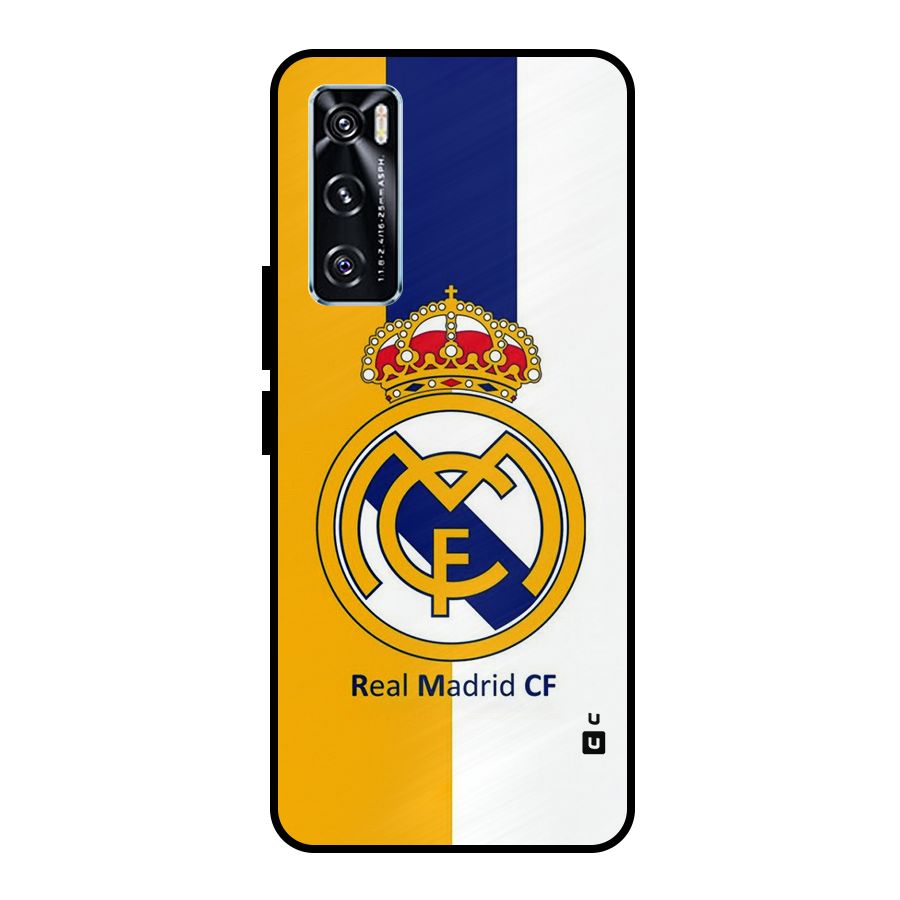 Real Madrid Metal Back Case for Vivo V20 SE