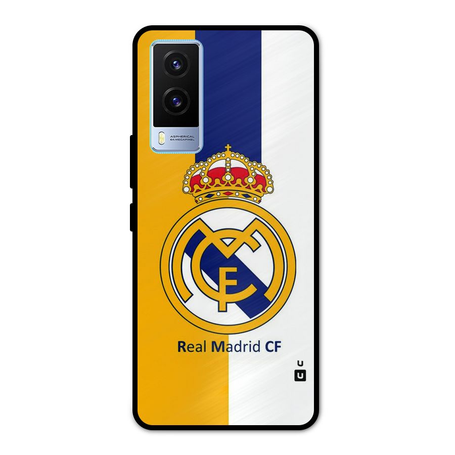 Real Madrid Metal Back Case for Vivo V21e 5G