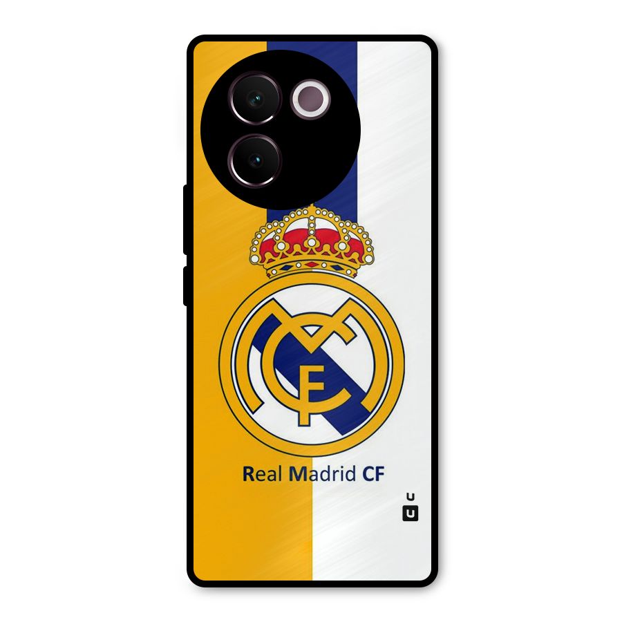 Real Madrid Metal Back Case for Vivo V30e