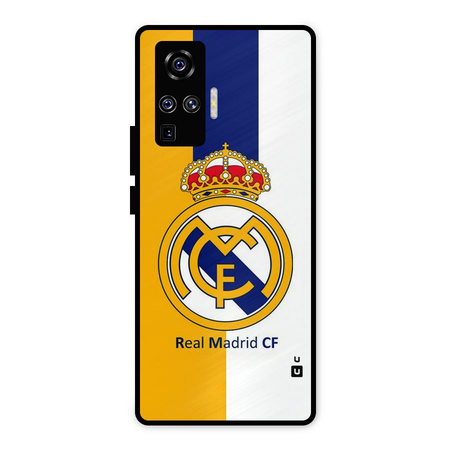Real Madrid Metal Back Case for Vivo X50 Pro