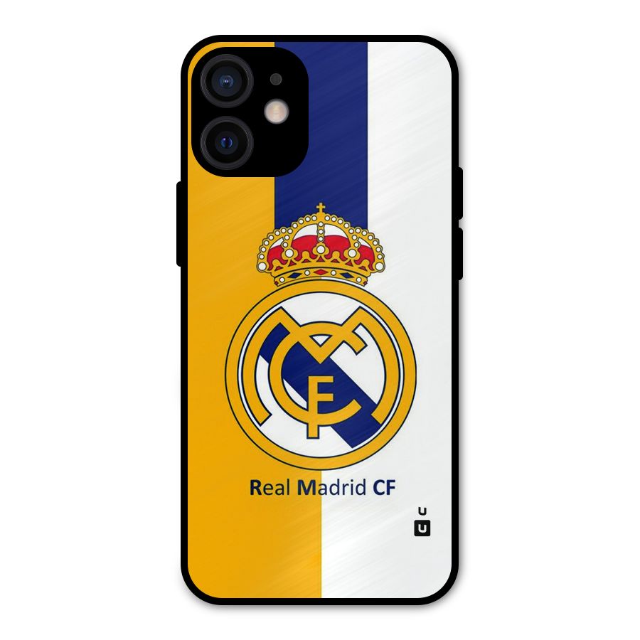 Real Madrid Metal Back Case for iPhone 12 Mini