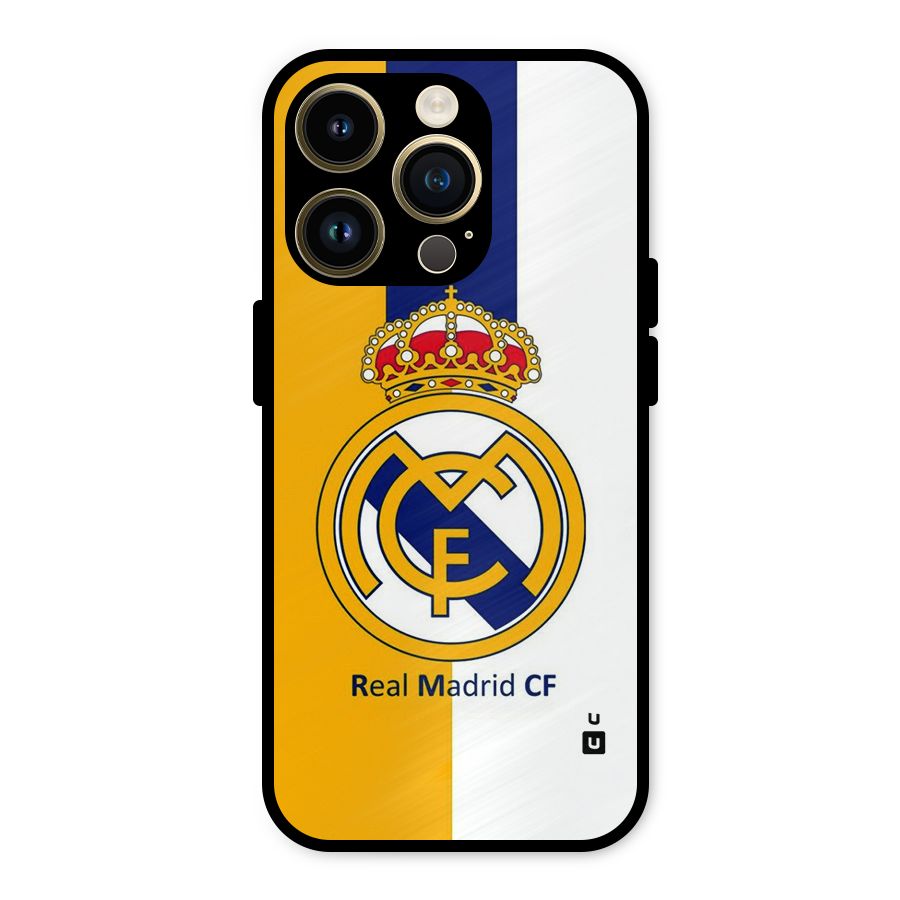 Real Madrid Metal Back Case for iPhone 14 Pro