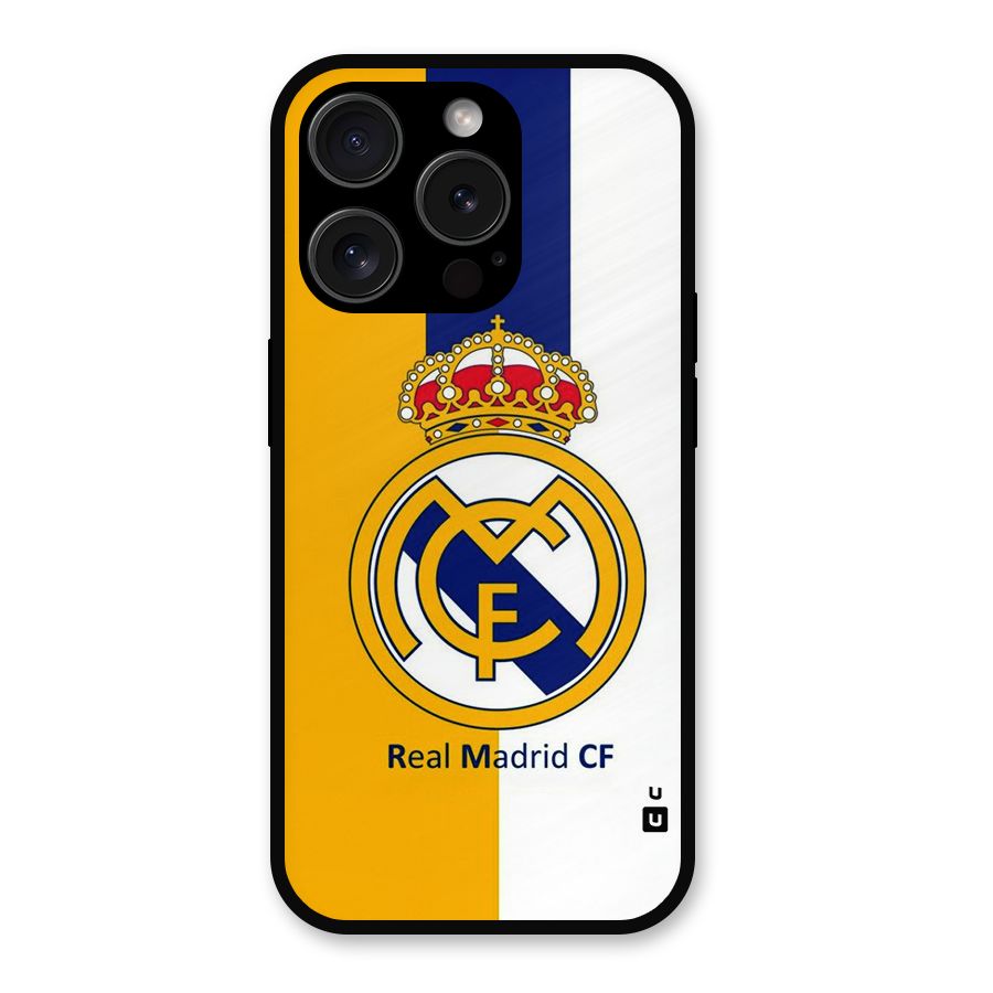 Real Madrid Metal Back Case for iPhone 15 Pro