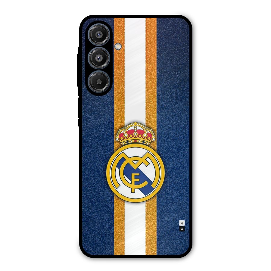 Real Madrid Stripes Metal Back Case for Galaxy A16 5G