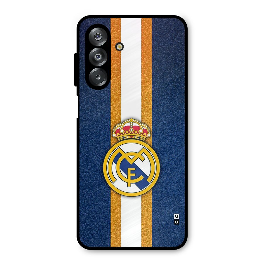 Real Madrid Stripes Metal Back Case for Galaxy A26