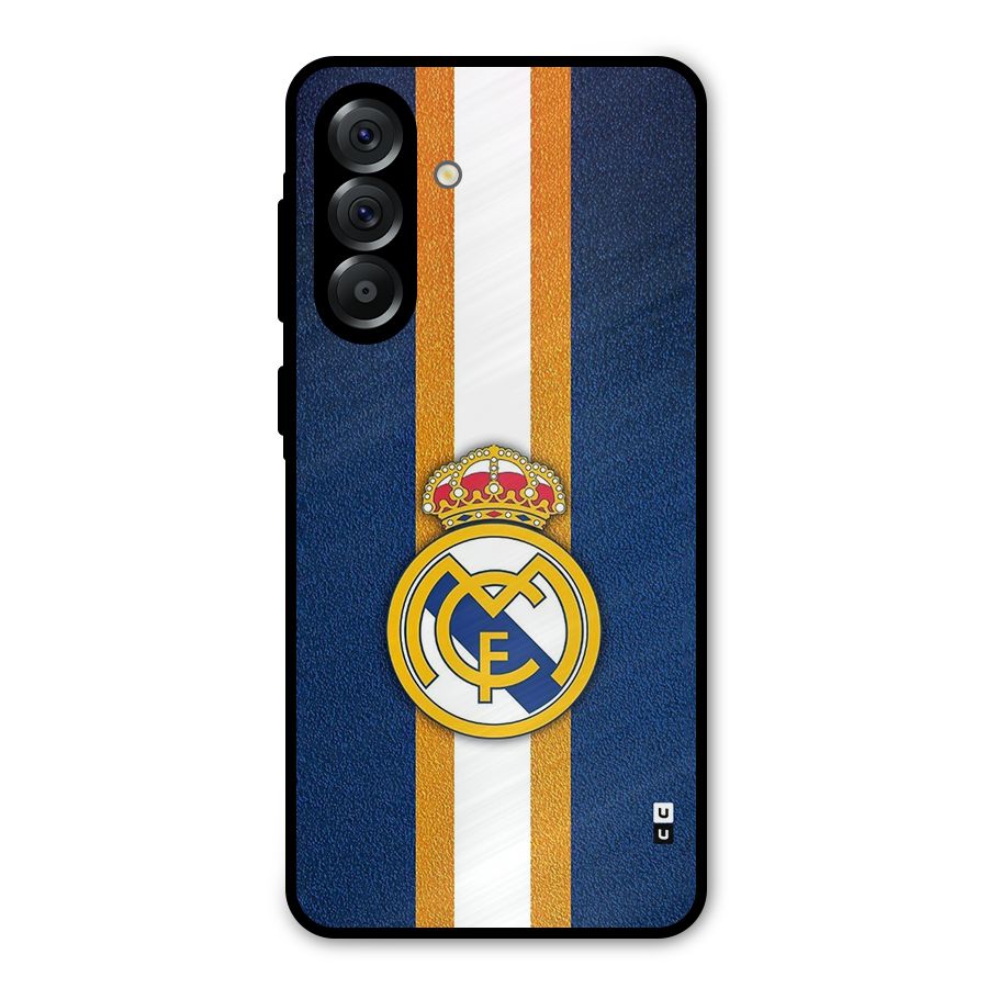 Real Madrid Stripes Metal Back Case for Galaxy A36