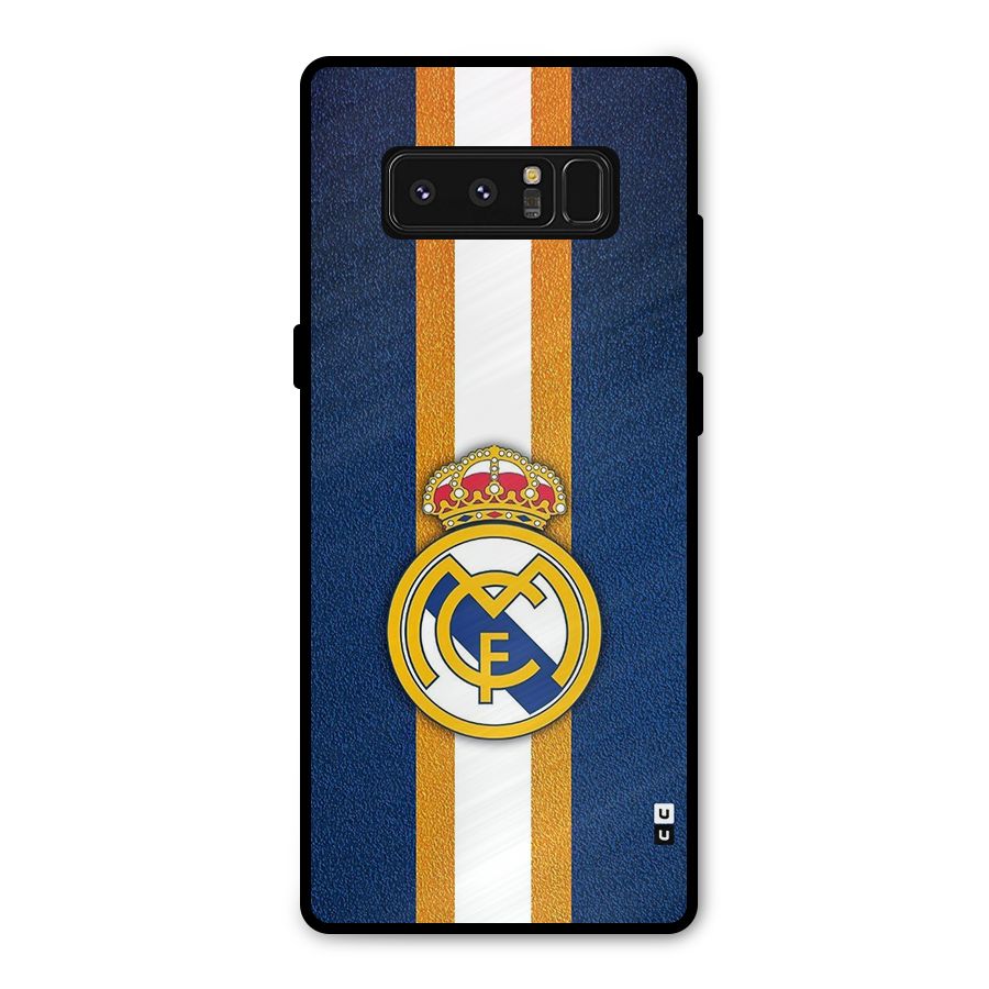Real Madrid Stripes Metal Back Case for Galaxy Note 8