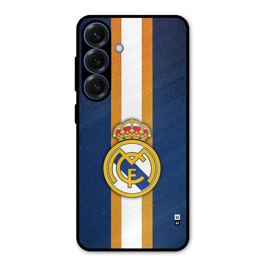 Real Madrid Stripes Metal Back Case for Galaxy S25