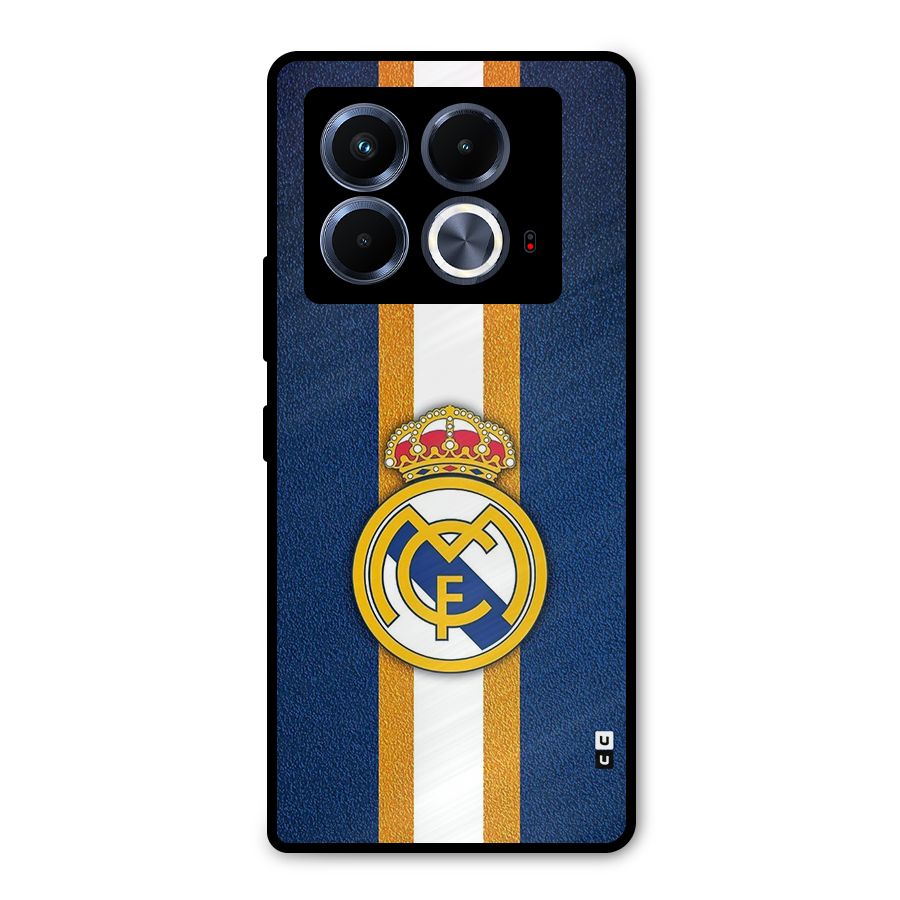 Real Madrid Stripes Metal Back Case for Infinix Note 40 5G