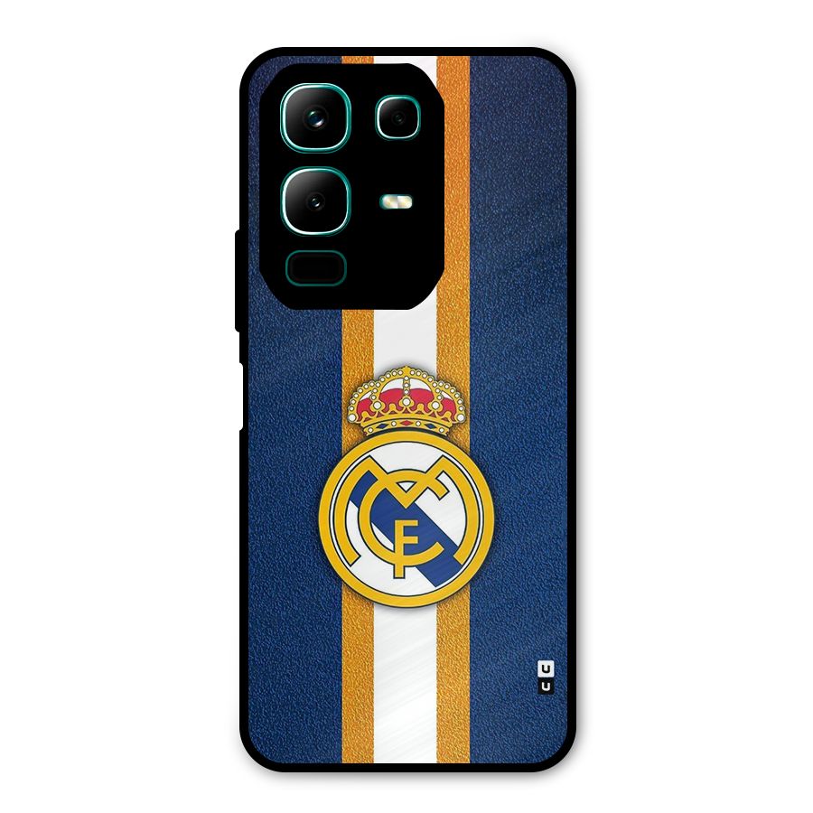 Real Madrid Stripes Metal Back Case for Infinix Note 50x
